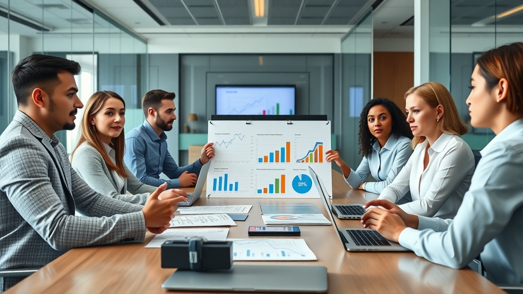 reputation management company consultants presenting marketing strategies