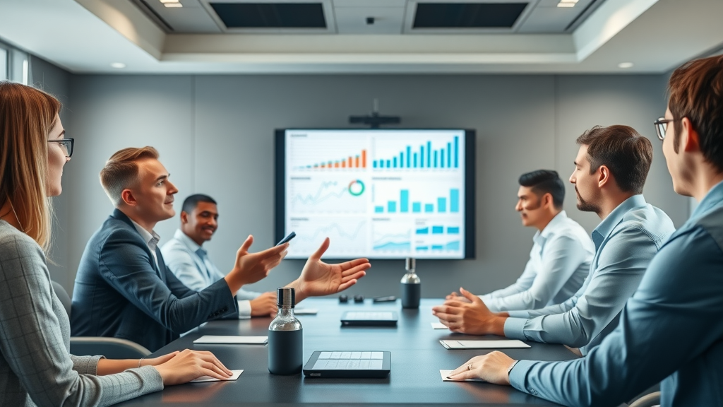 seo 2025 strategy specialist competitive analysis team meeting digital charts boardroom