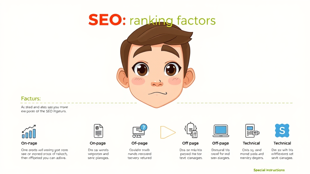 illustrated breakdown of SEO ranking factors - search engine optimization 2024