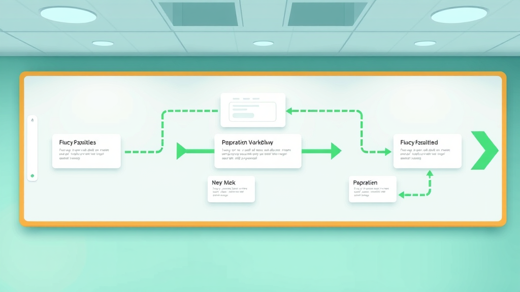 Business process transformation illustrated in a workflow diagram