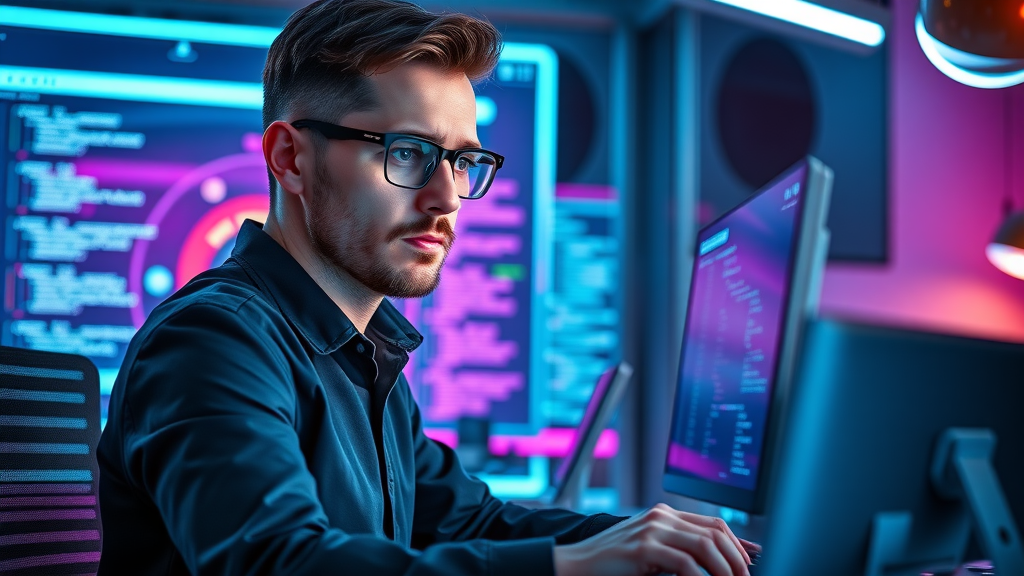Web developer implementing technical SEO improvements for better search engine ranking