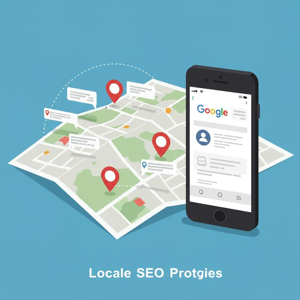Map highlighting local SEO strategies for small businesses in the UK