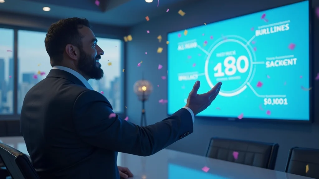 Entrepreneur celebrating being mentioned by AI overviews and brand nomination success metrics